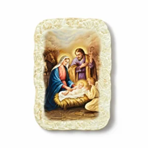 Cadre imitation pierre 13 x 8 cm Sainte Famille