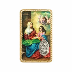 Carte médaille avec St Anne