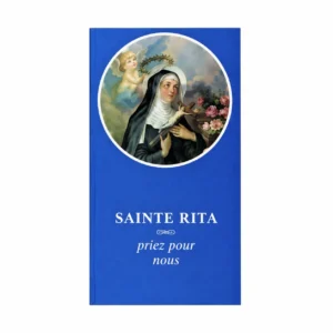 Image Sainte Rita - Tableau rond bleu