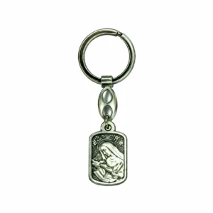 Porte-clés Sainte Rita rectangulaire