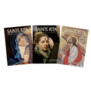 Trois couvertures de la Revue Sainte Rita : janvier, février et mars 2026